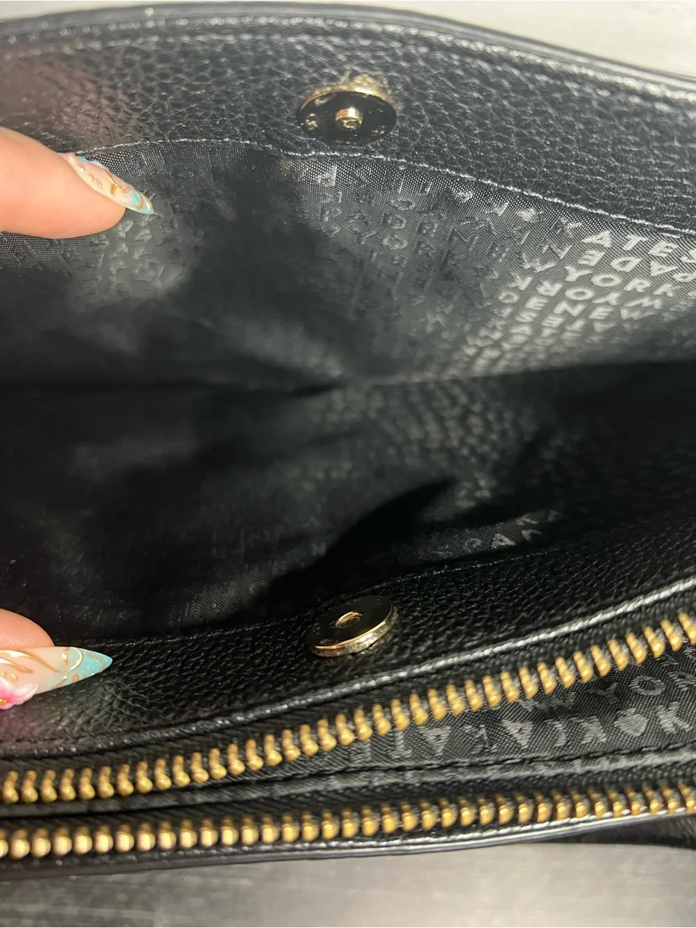kate spade black pebbled leather crossbody satchel